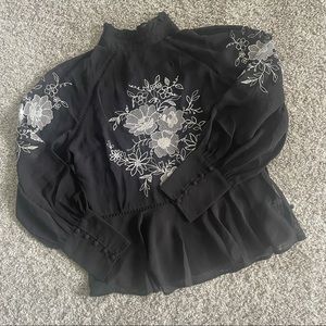 ASOS Design Embroidered Top